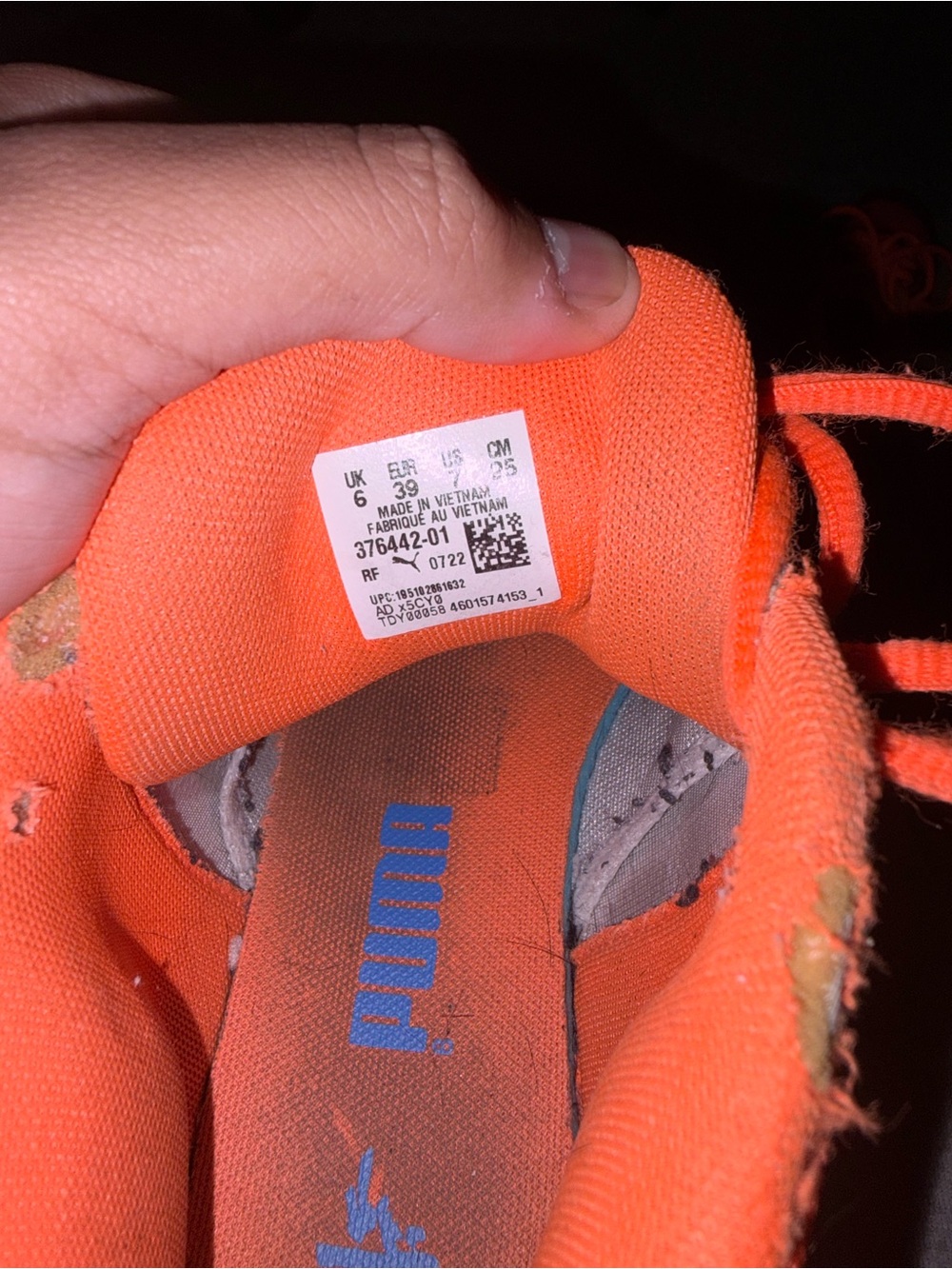 Puma Kids Orange Sneakers